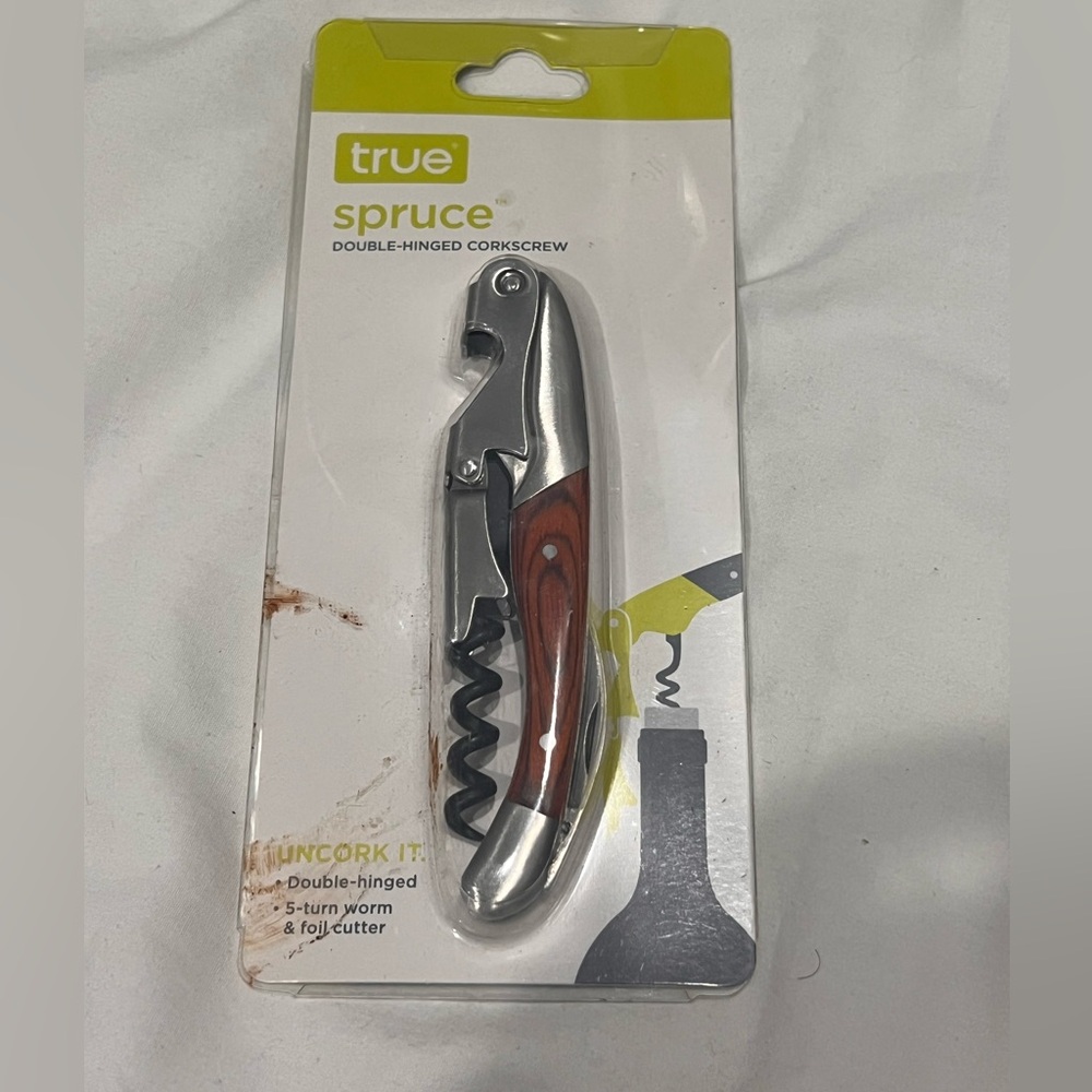 TRUE SPRUCE DOUBLE HINGED CORKSCREW- NWT